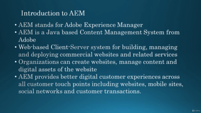 Adobe Experience Manager | The Complete AEM Masterclass – Screenshot 4