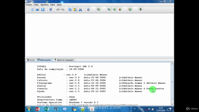 Estude lógica de programação com Portugol – Screenshot 1
