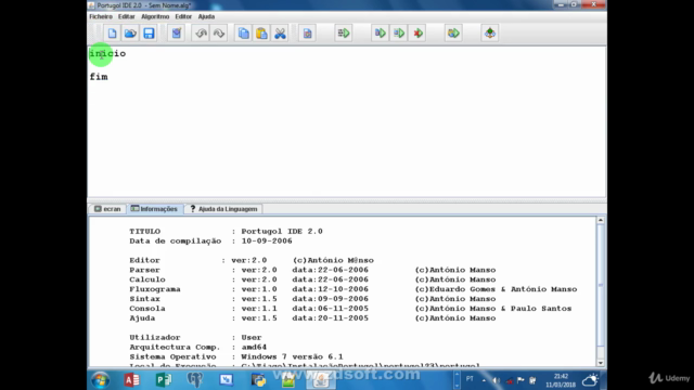 Estude lógica de programação com Portugol – Screenshot 2