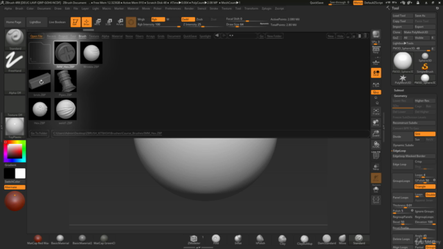 ZBrush 4 R8 - Kitbashing and Custom Brush and Tile Creation – Screenshot 1