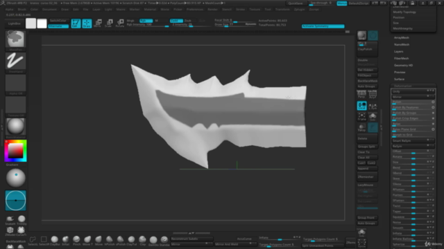 Creación de Kratos con Zbrush Vol.2- Indumentaria de Kratos – Screenshot 3
