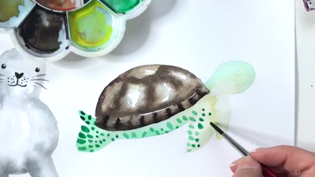 Aquarell Workshop #2: Meerestiere malen Schritt für Schritt – Screenshot 1