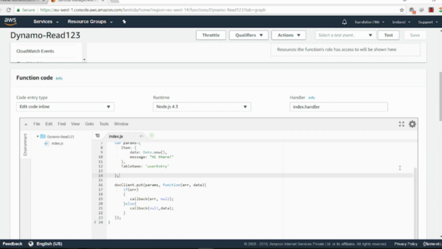 Build Serverless App with AWS Lambda, DynamoDb, API Gateway – Screenshot 4