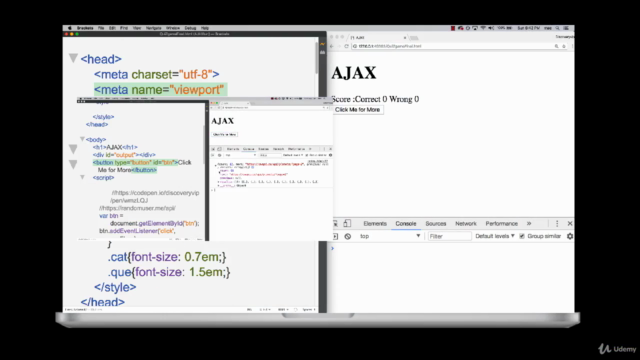 AJAX API exercises JavaScript Trivia web application – Screenshot 1