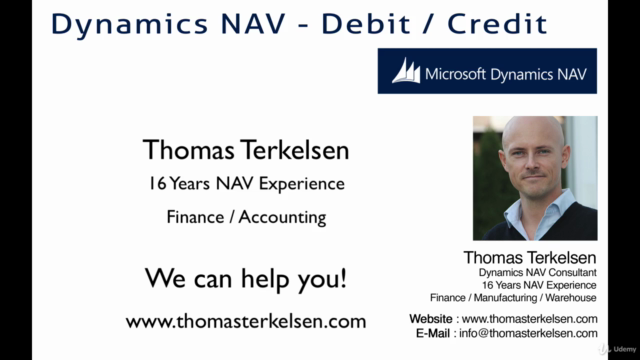 Debit / Credit in Dynamics NAV - Basics – Screenshot 1