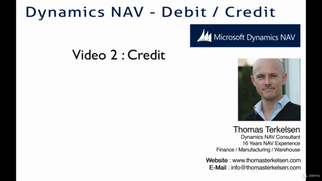 Debit / Credit in Dynamics NAV - Basics – Screenshot 3