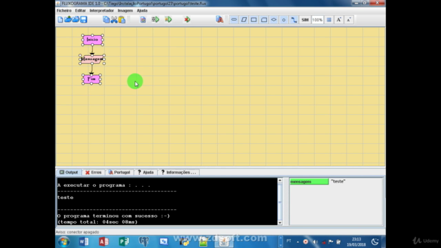 Aprenda Portugol com fluxograma – Screenshot 1