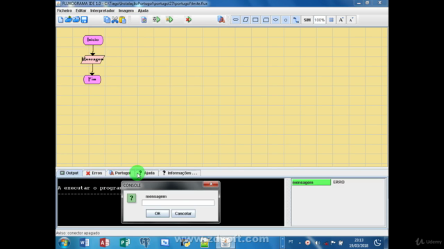 Aprenda Portugol com fluxograma – Screenshot 2