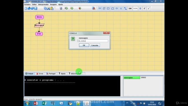 Aprenda Portugol com fluxograma – Screenshot 3