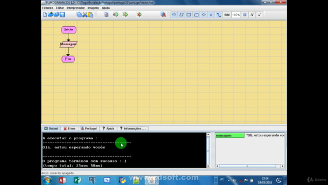 Aprenda Portugol com fluxograma – Screenshot 4