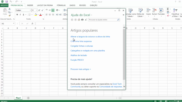 Criação de planilhas com Excel – Screenshot 2
