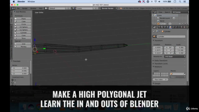 Guide to quickly creating Blender art: High poly jet plane! - Screenshot_02