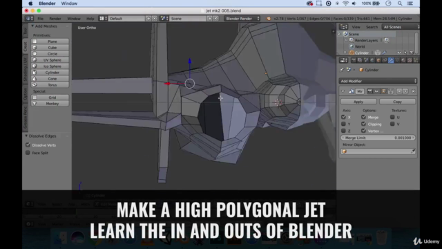 Guide to quickly creating Blender art: High poly jet plane! - Screenshot_03