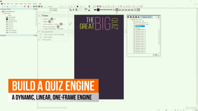 Develop Desktop / Mobile Quiz Game in Clickteam Fusion 2.5 – Screenshot 2