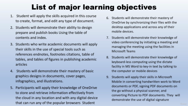 Learn Everything in Microsoft Word (2016/2019/2021/365) – Screenshot 2