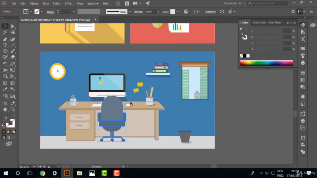 Curso Completo de Design Gráfico com Adobe Illustrator – Screenshot 3