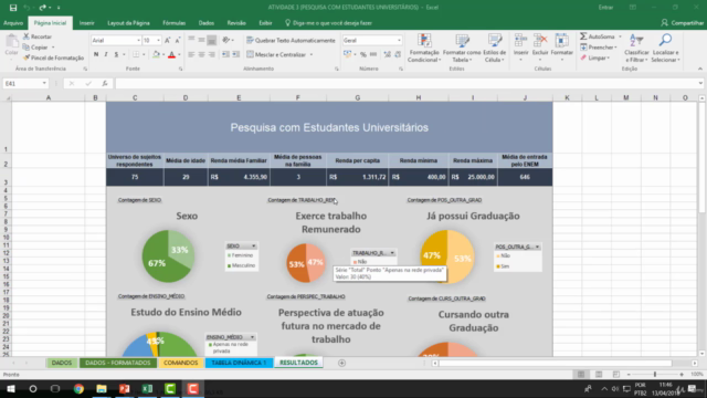 Excel para Pesquisas Acadêmicas, TCC e Relatório de Dados – Screenshot 4