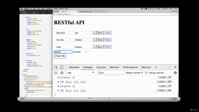 Node JS Create a Restful API for beginners JavaScript jQuery – Screenshot 1