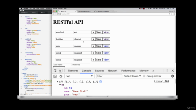 Node JS Create a Restful API for beginners JavaScript jQuery – Screenshot 2
