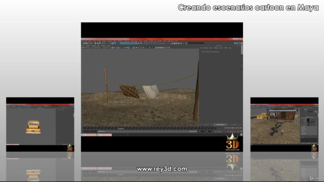 Creando escenarios cartoon 3D en Autodesk Maya – Screenshot 2