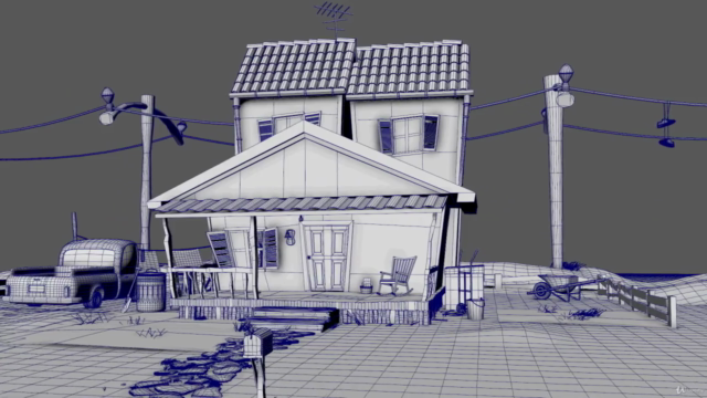 Creando escenarios cartoon 3D en Autodesk Maya – Screenshot 3