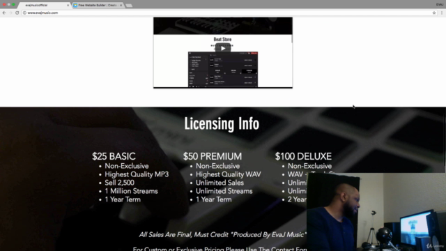 WIX Website Tutorial: Make A Website For Selling Beats – Screenshot 2