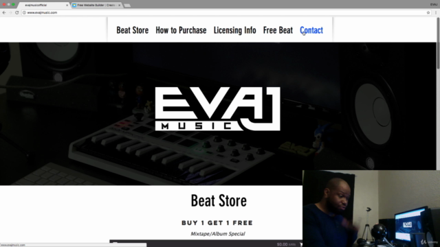 WIX Website Tutorial: Make A Website For Selling Beats – Screenshot 3
