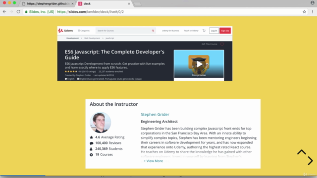 【世界で4万人が受講】JavaScriptエンジニアのためのES6完全ガイド – Screenshot 1