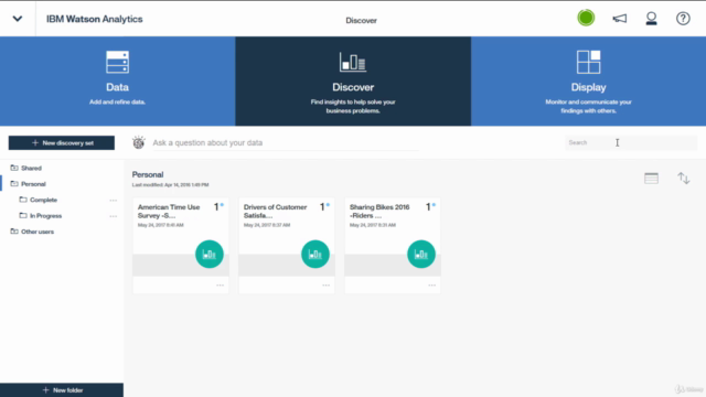 Fundamentals of Watson Analytics – Screenshot 3
