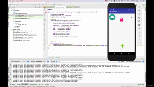 The Complete Android Animations Course – Screenshot 1