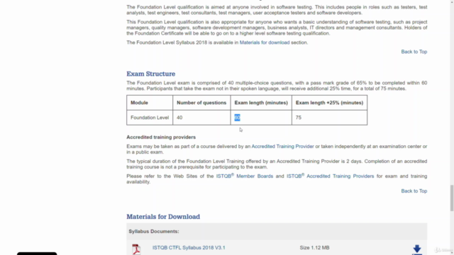 ISTQB Foundation Level preparation course+1000quiz examples – Screenshot 1