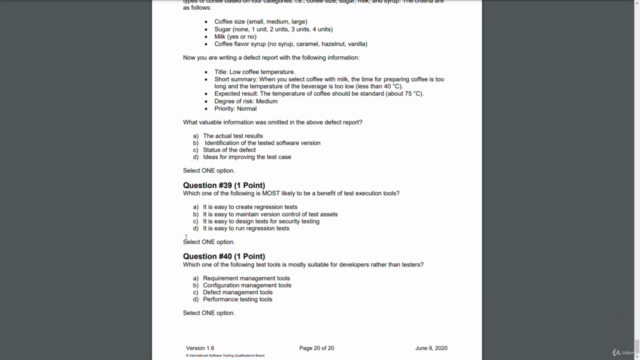 ISTQB Foundation Level preparation course+1000quiz examples – Screenshot 3