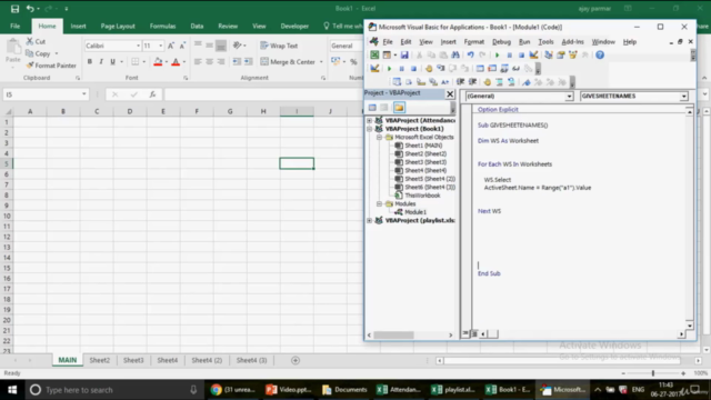 Excel VBA Collection Loops for Data Analytics Series3 – Screenshot 1