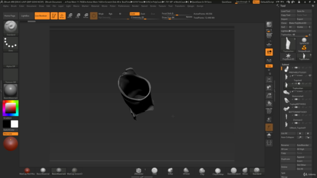ZBrush Preparing 3D Scans for 3D printing! – Screenshot 2