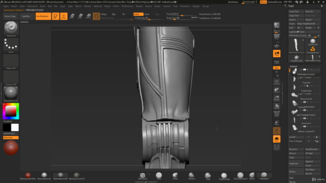 ZBrush Preparing 3D Scans for 3D printing! – Screenshot 3