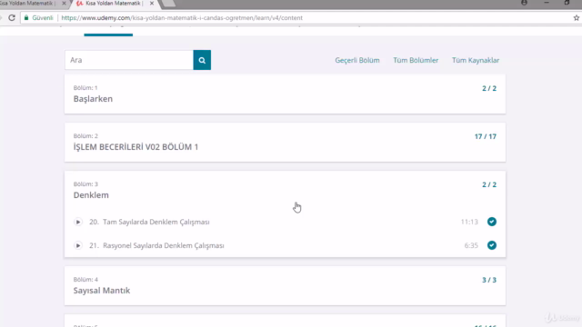 Kısa Yoldan Matematik – Screenshot 1