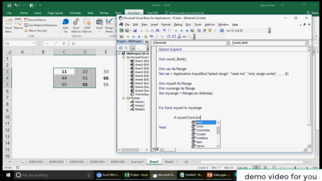 Excel VBA Functions for Data Analytics Series5 – Screenshot 2