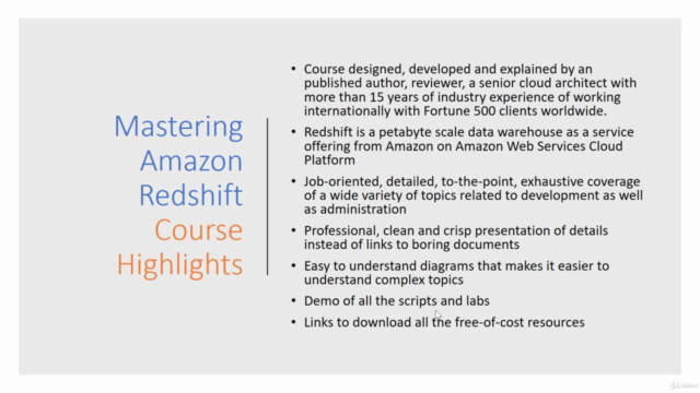 Mastering Amazon Redshift Development & Administration - Screenshot_02