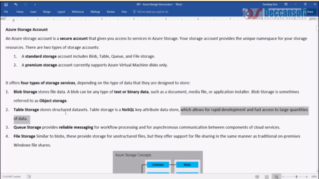 In-depth Implementation & Managing of Azure Storage Service – Screenshot 1