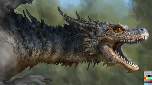 How to digitally draw/paint a realistic Dragon in Photoshop – Screenshot 2