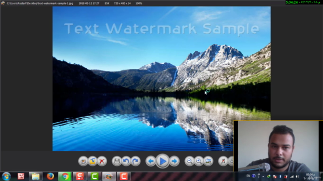 ( Watermark Software )دورة تصميم واضافة علامة مائية للصور بـ – Screenshot 1