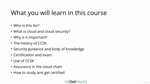 Understand the CCSK Cloud Security Certification (INTRODUCT) – Screenshot 4