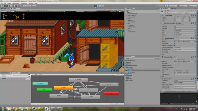 Como Crear Videojuegos 2D en Unity: Sunset Riders – Screenshot 4