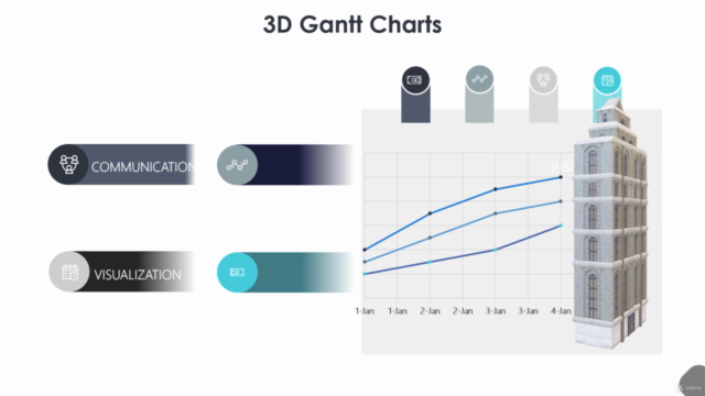 3D Excel Gantt charts - An Innovative Project Management ! – Screenshot 2