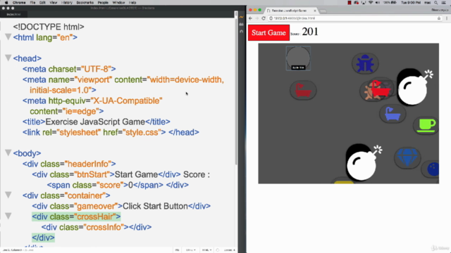 JavaScript Exercise - Target Blaster Game from Scratch – Screenshot 3