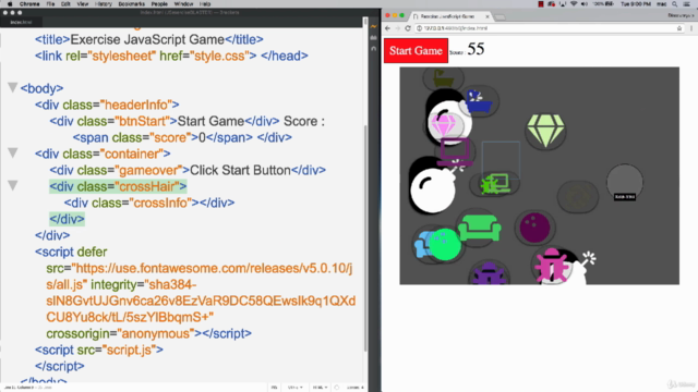 JavaScript Exercise - Target Blaster Game from Scratch – Screenshot 4