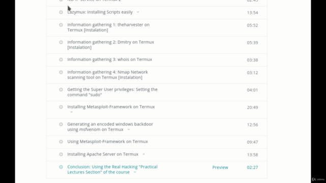 Ethical Hacking: Hacking using Linux & Termux From Scratch – Screenshot 4