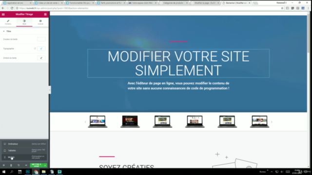 [Elementor Builder] Créer un site internet [WordPress] – Screenshot 2