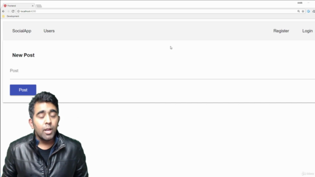 MEAN Stack Registration and Login App – Screenshot 1