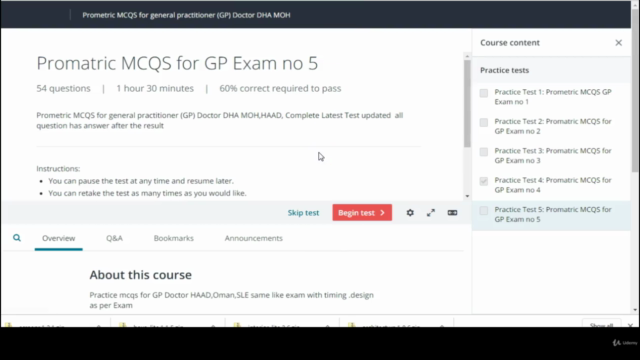 Prometric MCQS for general practitioner (GP) Doctor DHA MOH – Screenshot 2